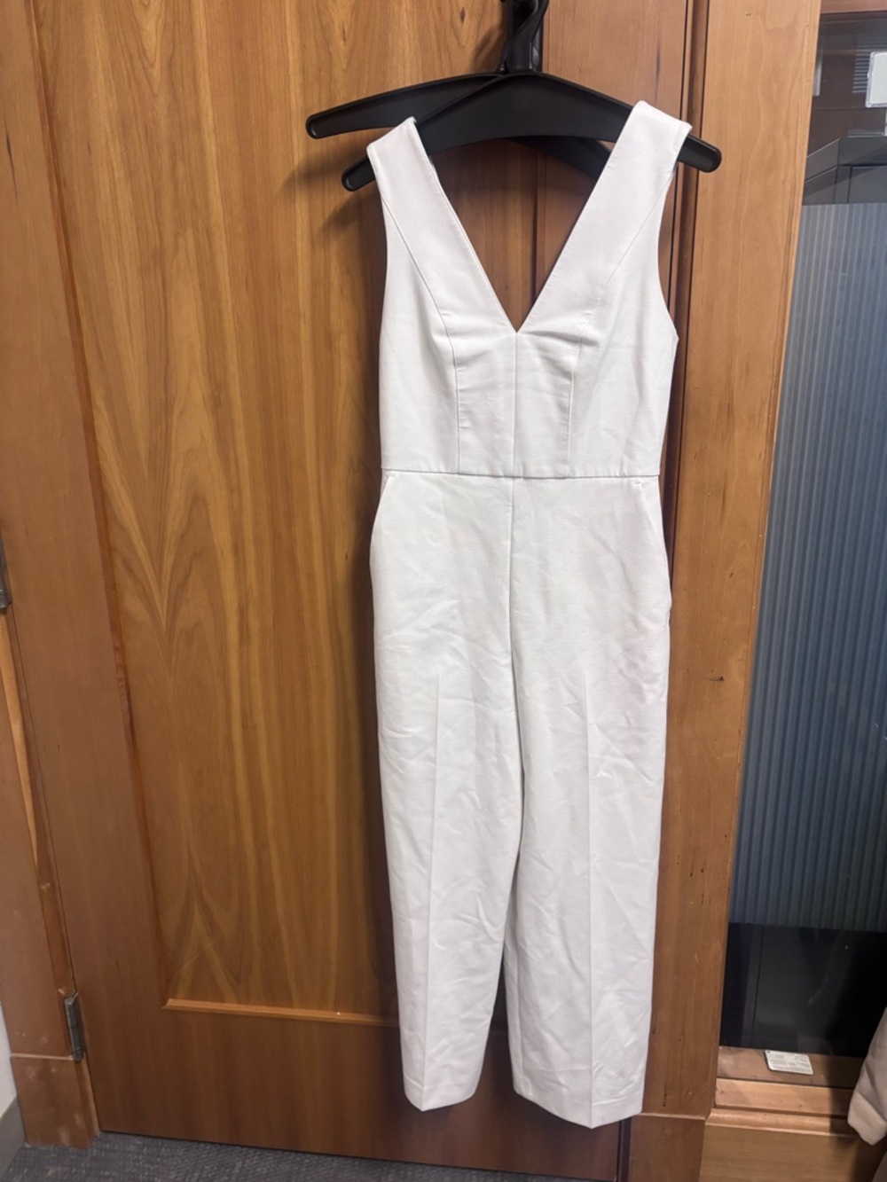 Club Monaco Ivory Tailored Jumpsuit Size 0 Minimal Chic